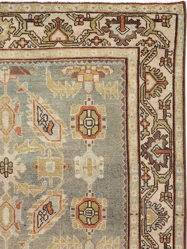 Vintage Persian Malayer Throw Rug, No.32897 - Gsblank