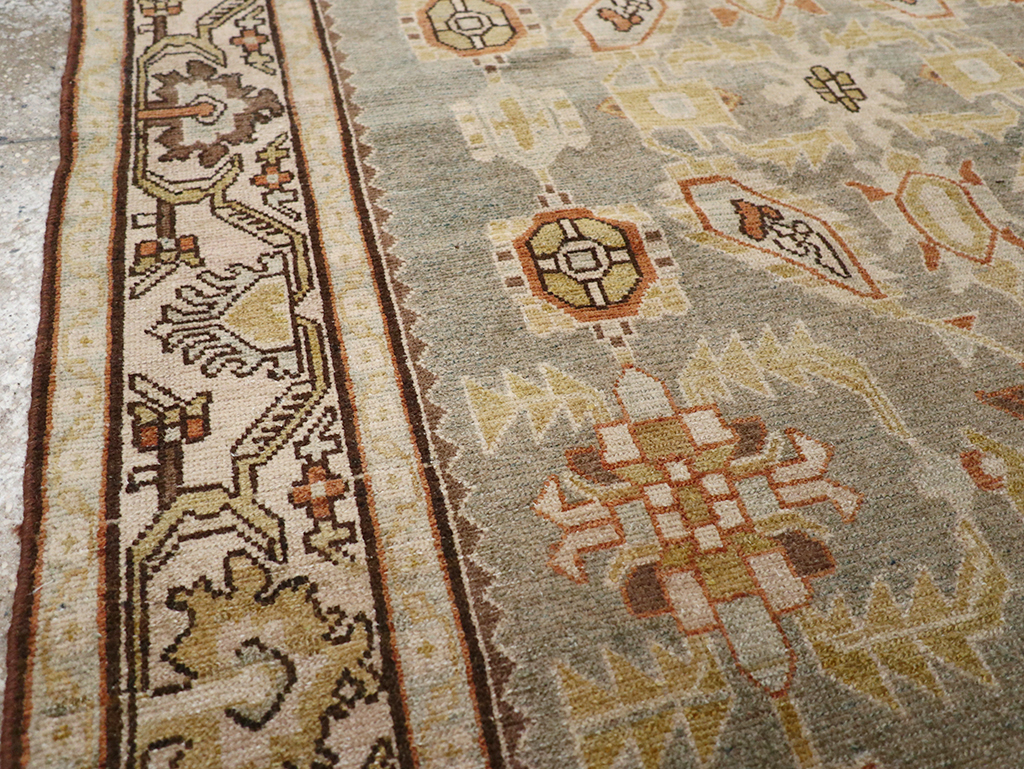 Vintage Persian Malayer Throw Rug, No.32897 - Gsblank