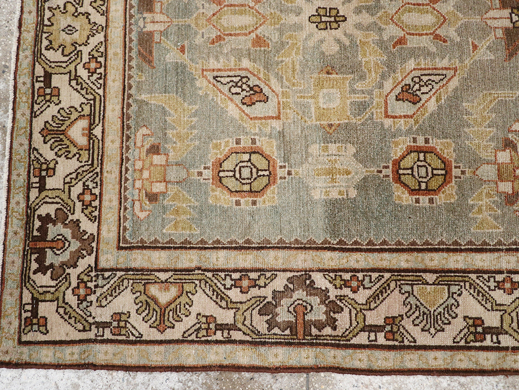 Vintage Persian Malayer Throw Rug, No.32897 - Gsblank