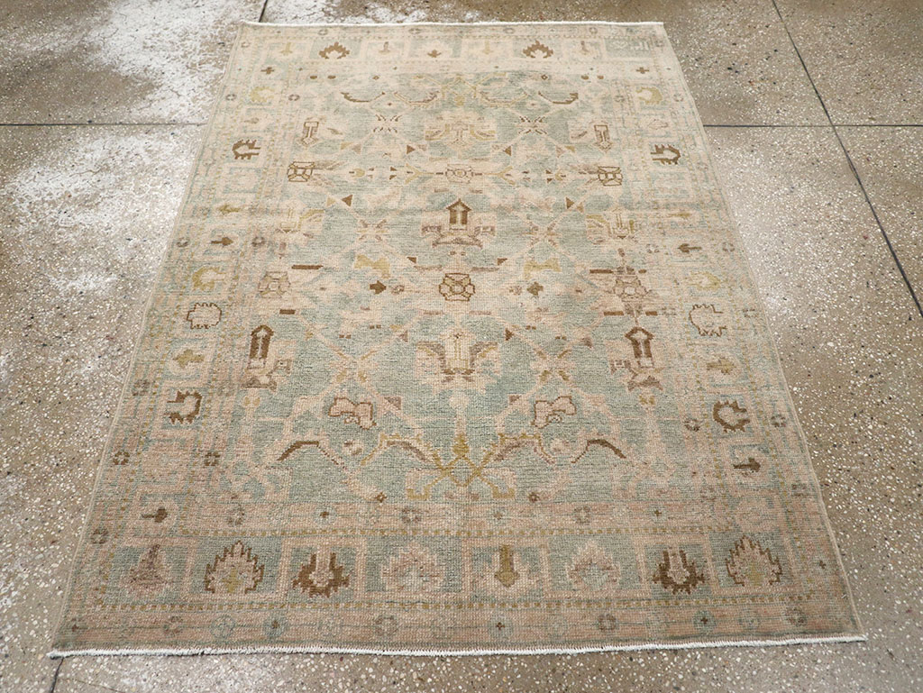 Vintage Persian Malayer Throw Rug, No.32899 - Gsblank
