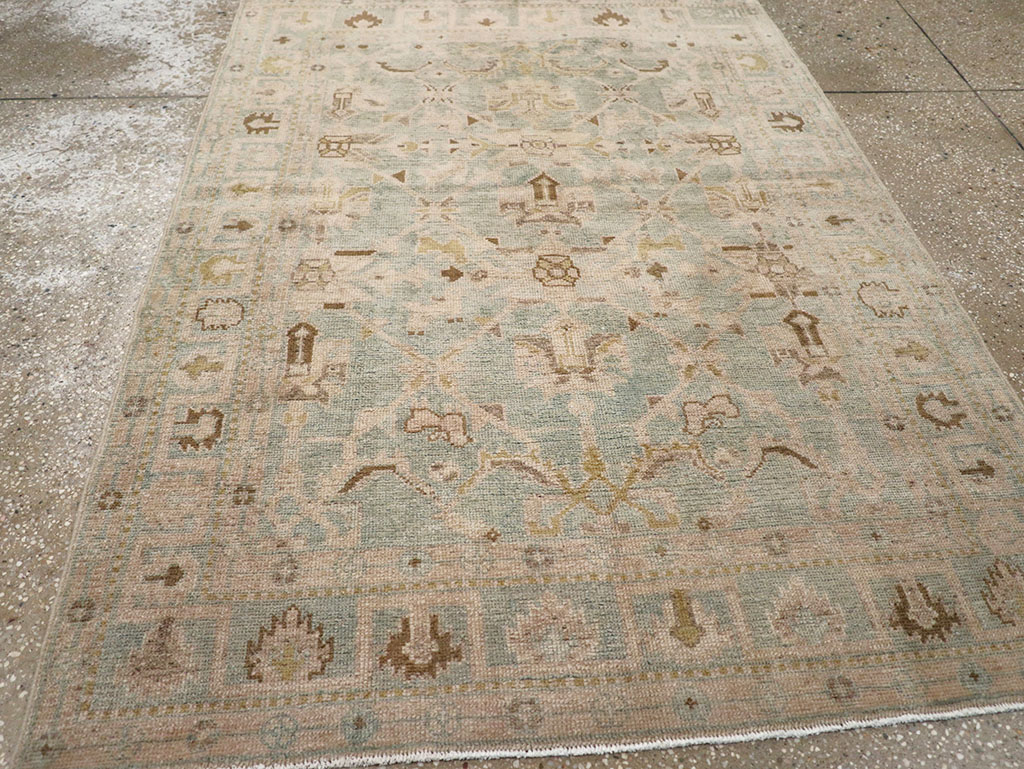 Vintage Persian Malayer Throw Rug, No.32899 - Gsblank