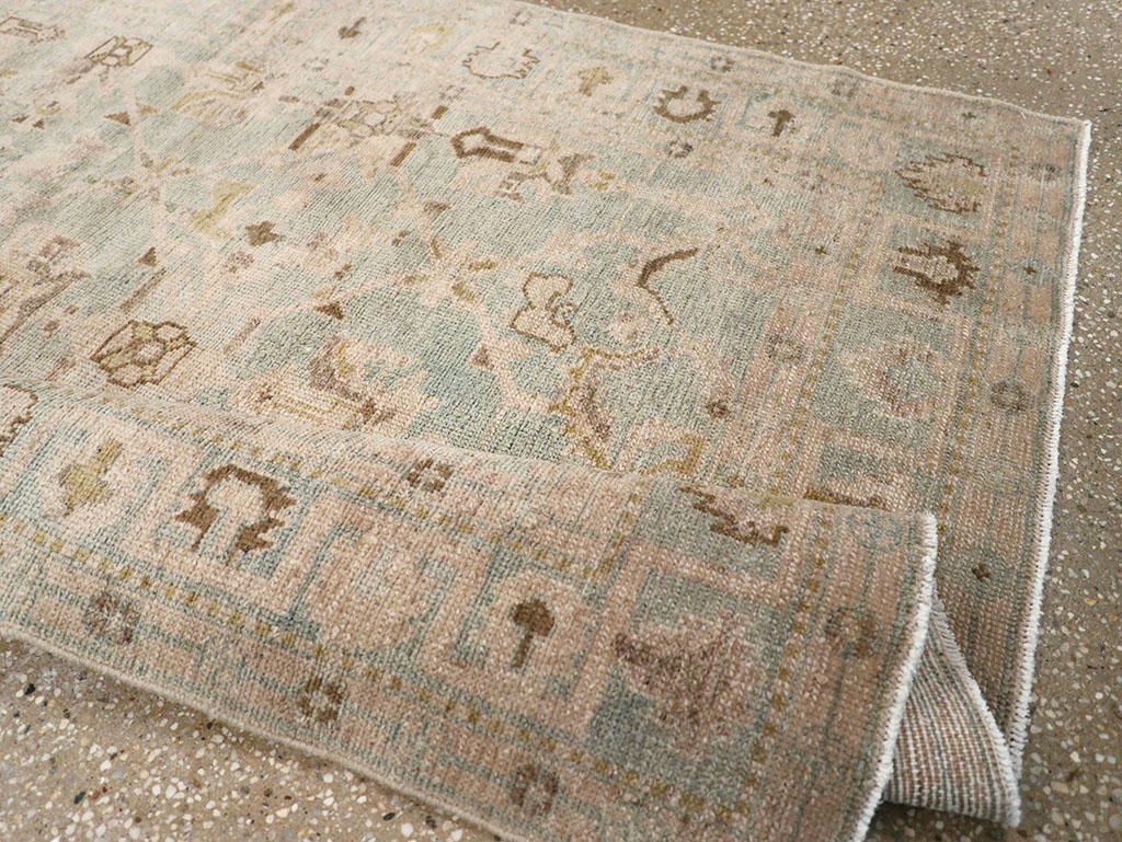 Vintage Persian Malayer Throw Rug, No.32899 - Gsblank