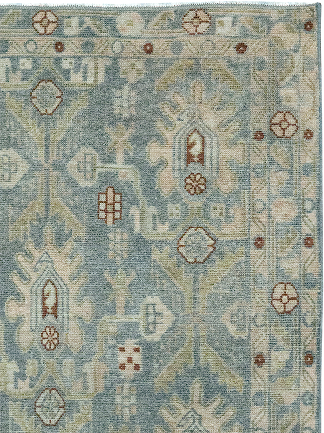 Vintage Persian Malayer Throw Rug, No.32900 - Gsblank