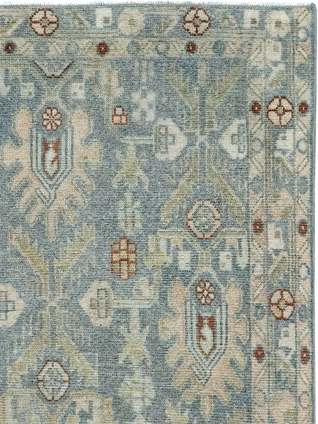 Vintage Persian Malayer Throw Rug, No.32900 - Gsblank