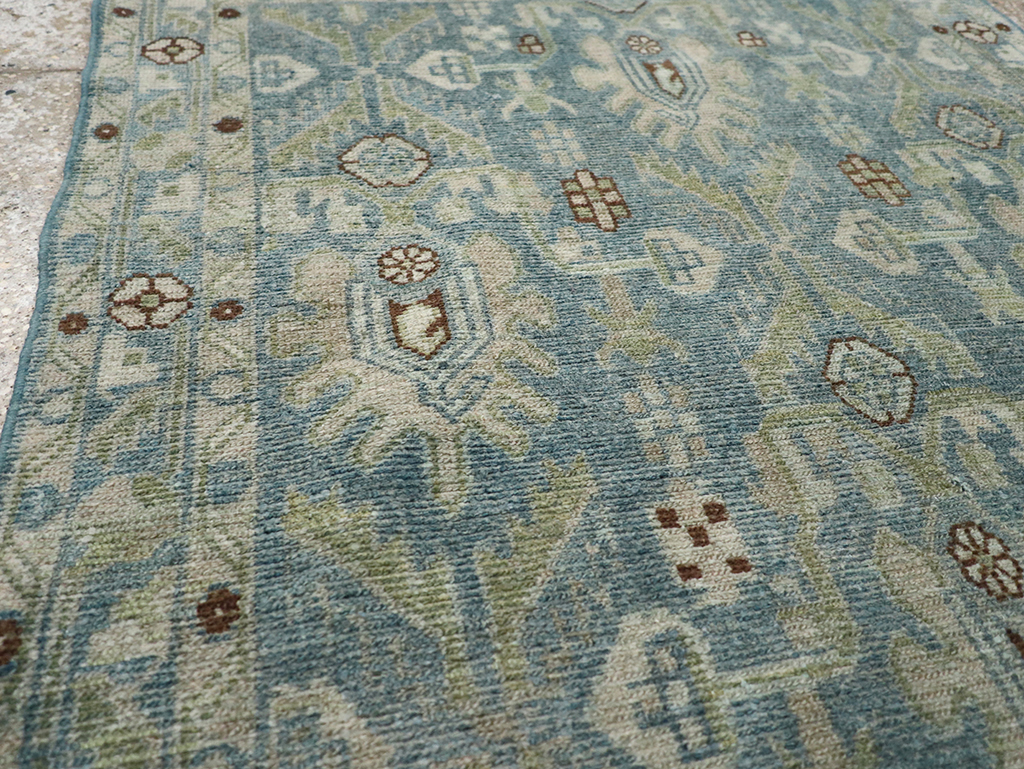 Vintage Persian Malayer Throw Rug, No.32900 - Gsblank