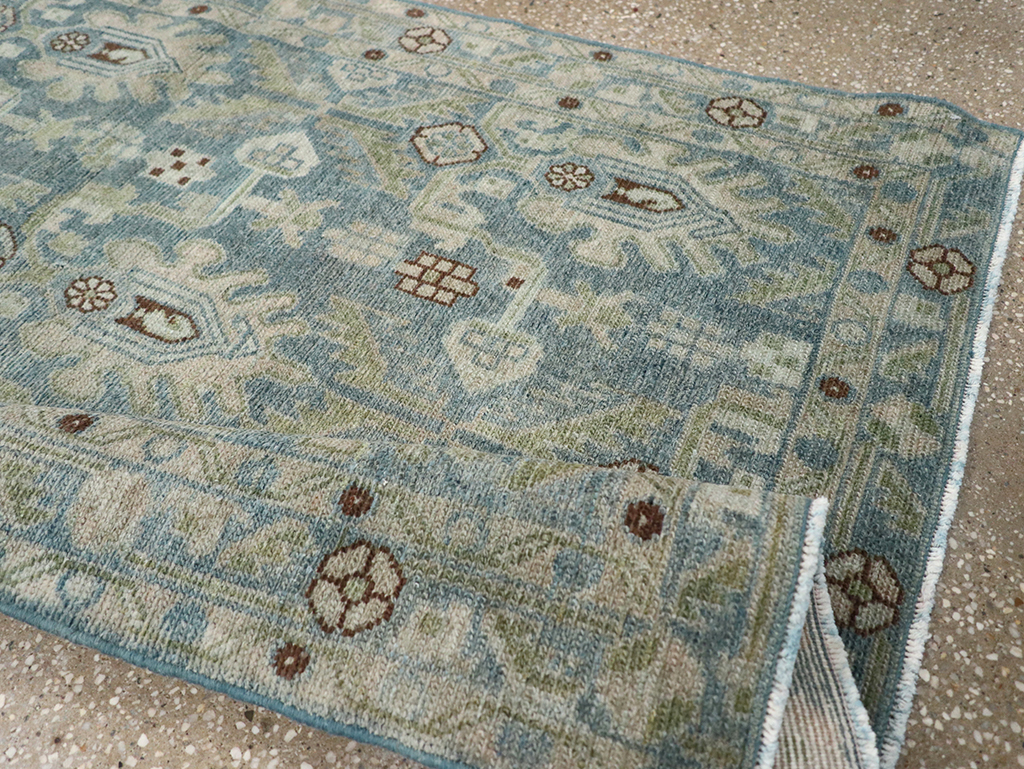 Vintage Persian Malayer Throw Rug, No.32900 - Gsblank