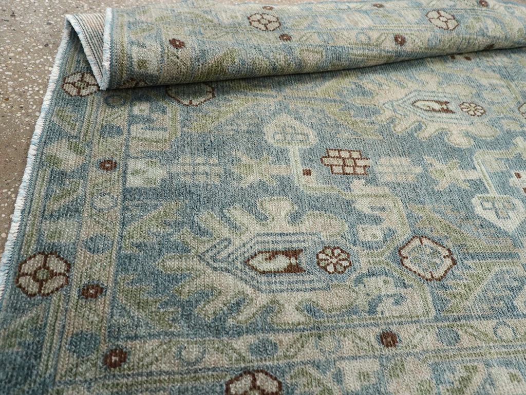 Vintage Persian Malayer Throw Rug, No.32900 - Gsblank