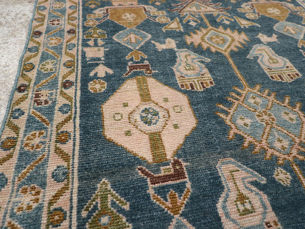 Vintage Persian Malayer Throw Rug, No.32901 - Gsblank