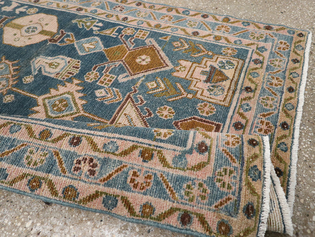 Vintage Persian Malayer Throw Rug, No.32901 - Gsblank