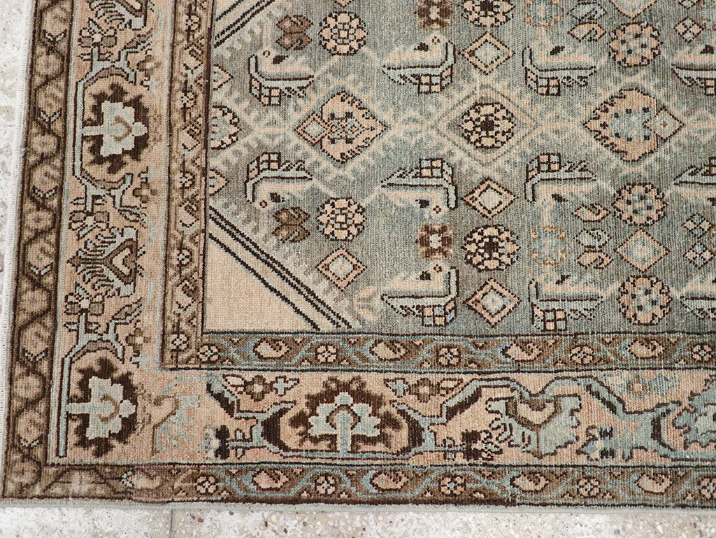 Vintage Persian Malayer Throw Rug, No.32902 - Gsblank