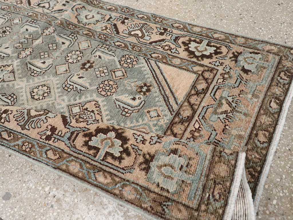 Vintage Persian Malayer Throw Rug, No.32902 - Gsblank