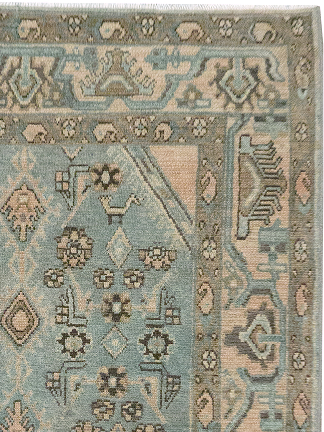 Vintage Persian Malayer Throw Rug, No.32903 - Gsblank