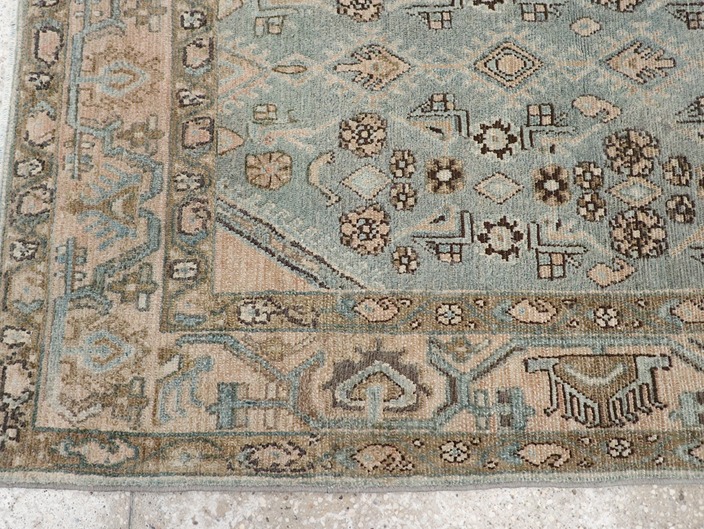 Vintage Persian Malayer Throw Rug, No.32903 - Gsblank