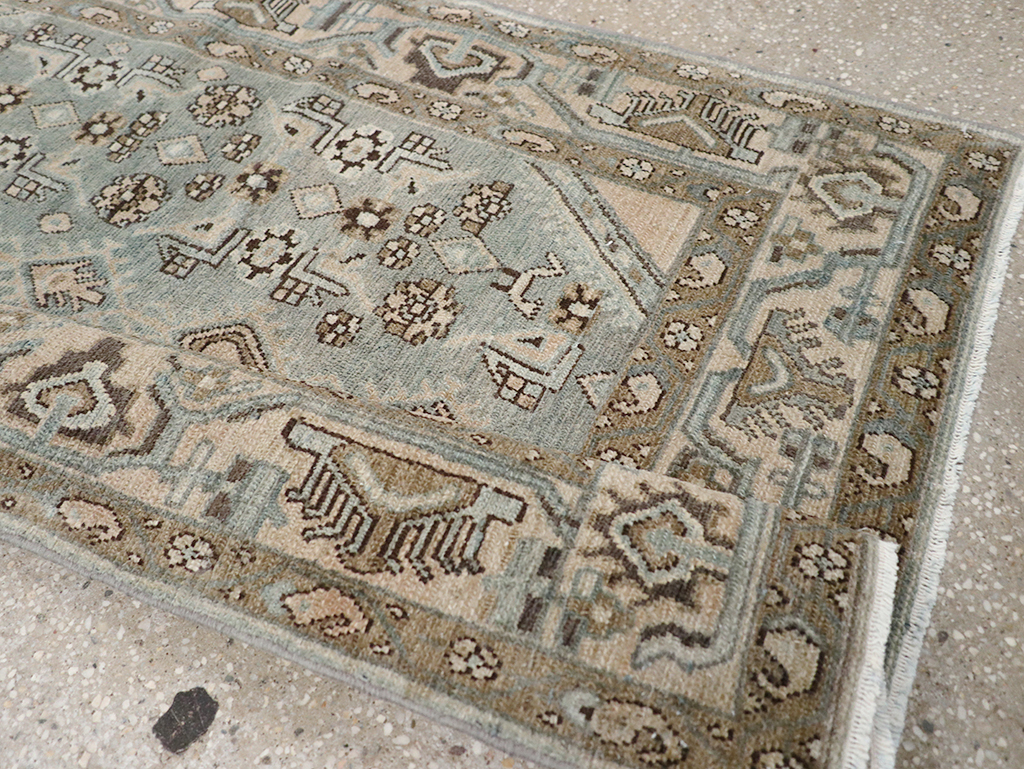 Vintage Persian Malayer Throw Rug, No.32903 - Gsblank