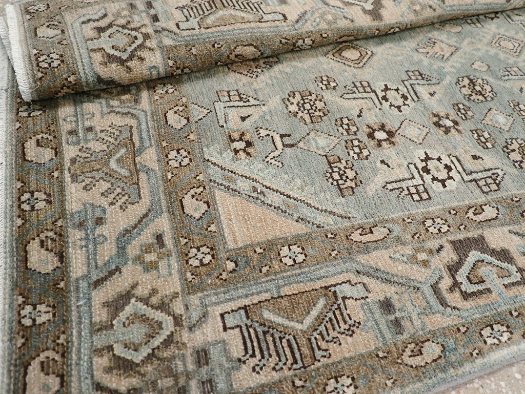 Vintage Persian Malayer Throw Rug, No.32903 - Gsblank