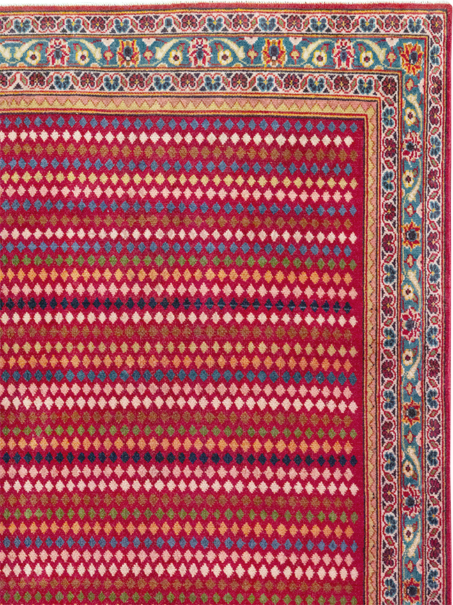 Vintage Persian Kashan Accent Rug, No.32905 - Gsblank