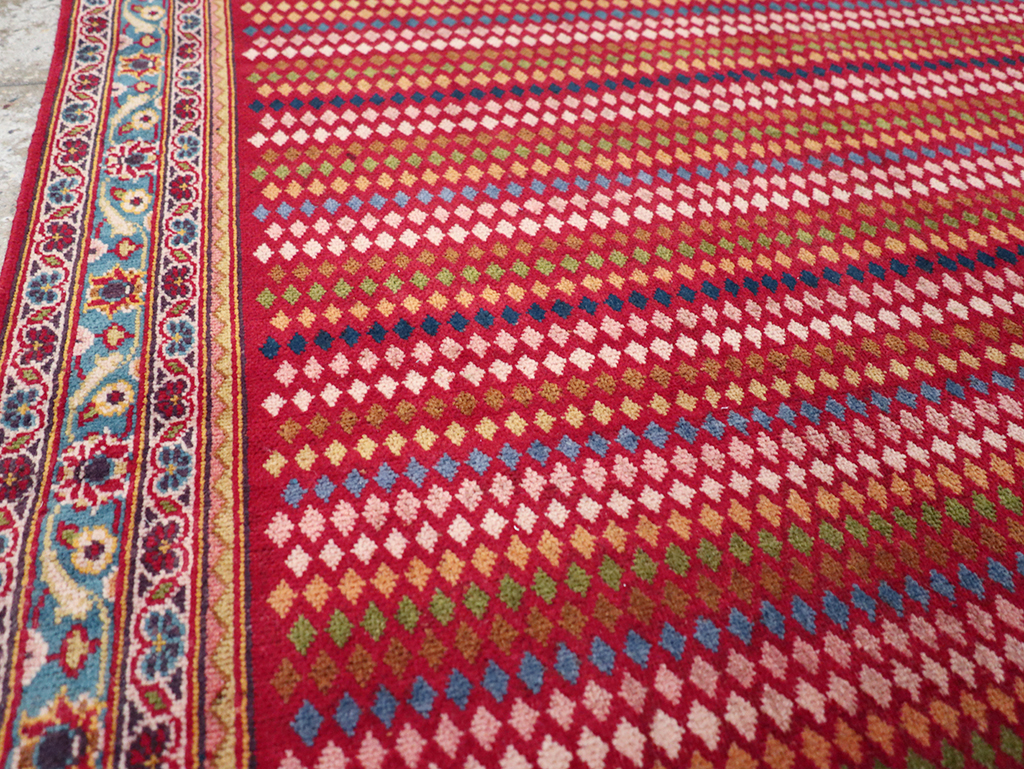 Vintage Persian Kashan Accent Rug, No.32905 - Gsblank