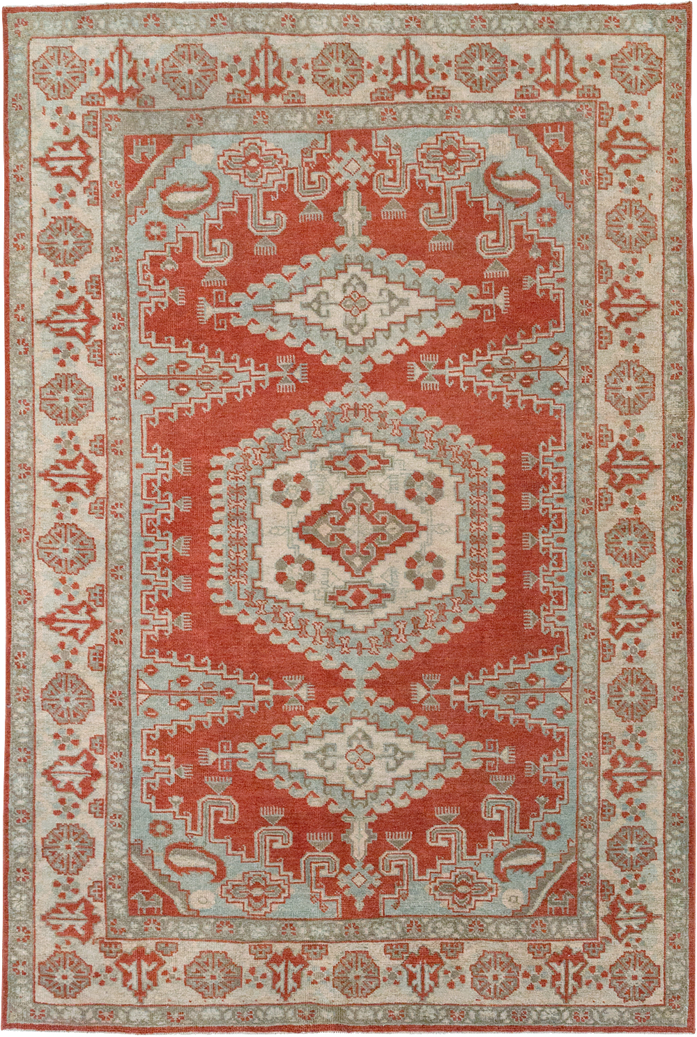 Vintage Persian Veece Accent Rug, No.32906 - Gsblank