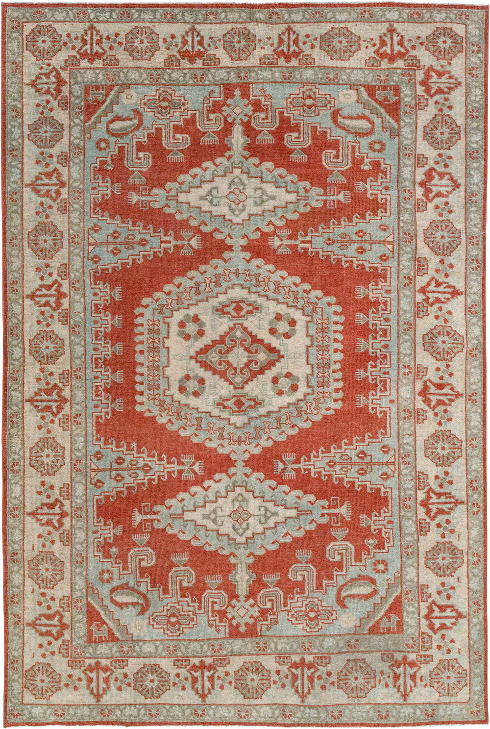 Vintage Persian Veece Accent Rug, No.32906 - Gsblank