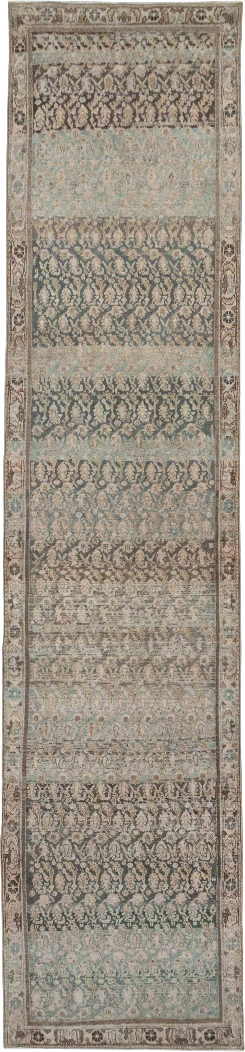 Antique Persian Malayer Long Runner, No.32912 - Gsblank