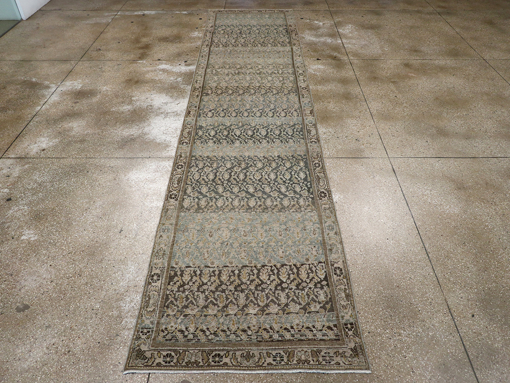 Antique Persian Malayer Long Runner, No.32912 - Gsblank
