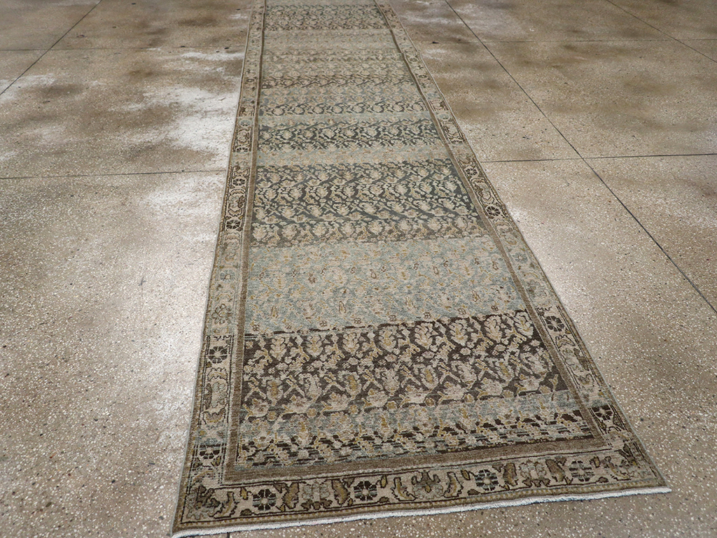 Antique Persian Malayer Long Runner, No.32912 - Gsblank
