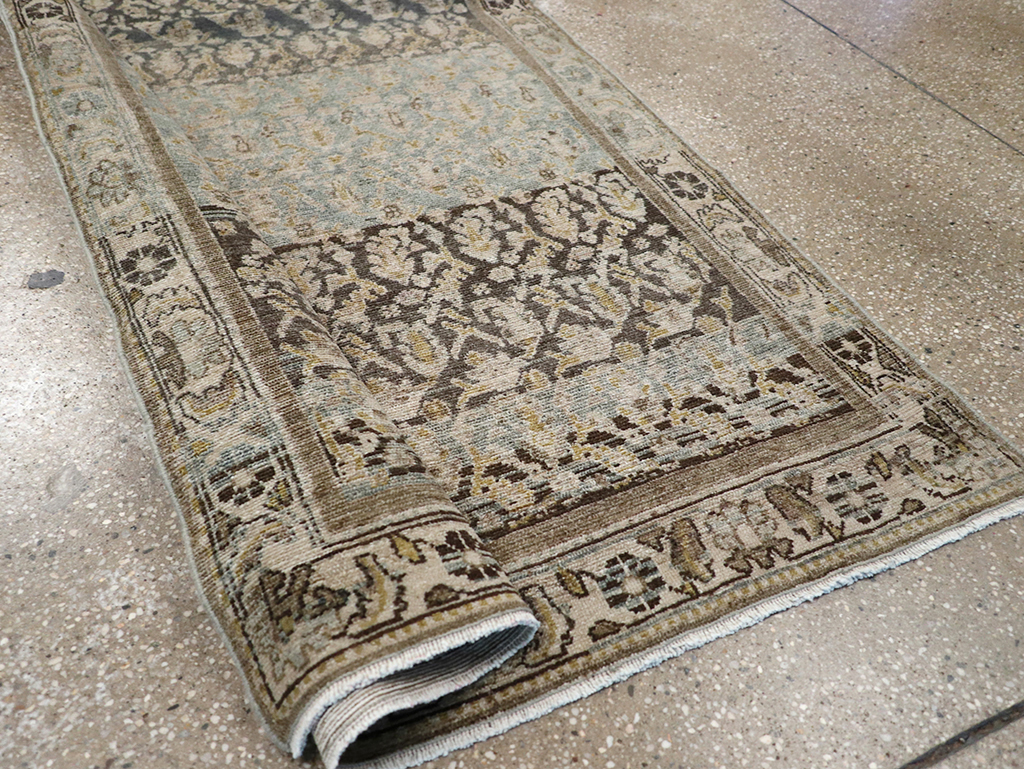 Antique Persian Malayer Long Runner, No.32912 - Gsblank