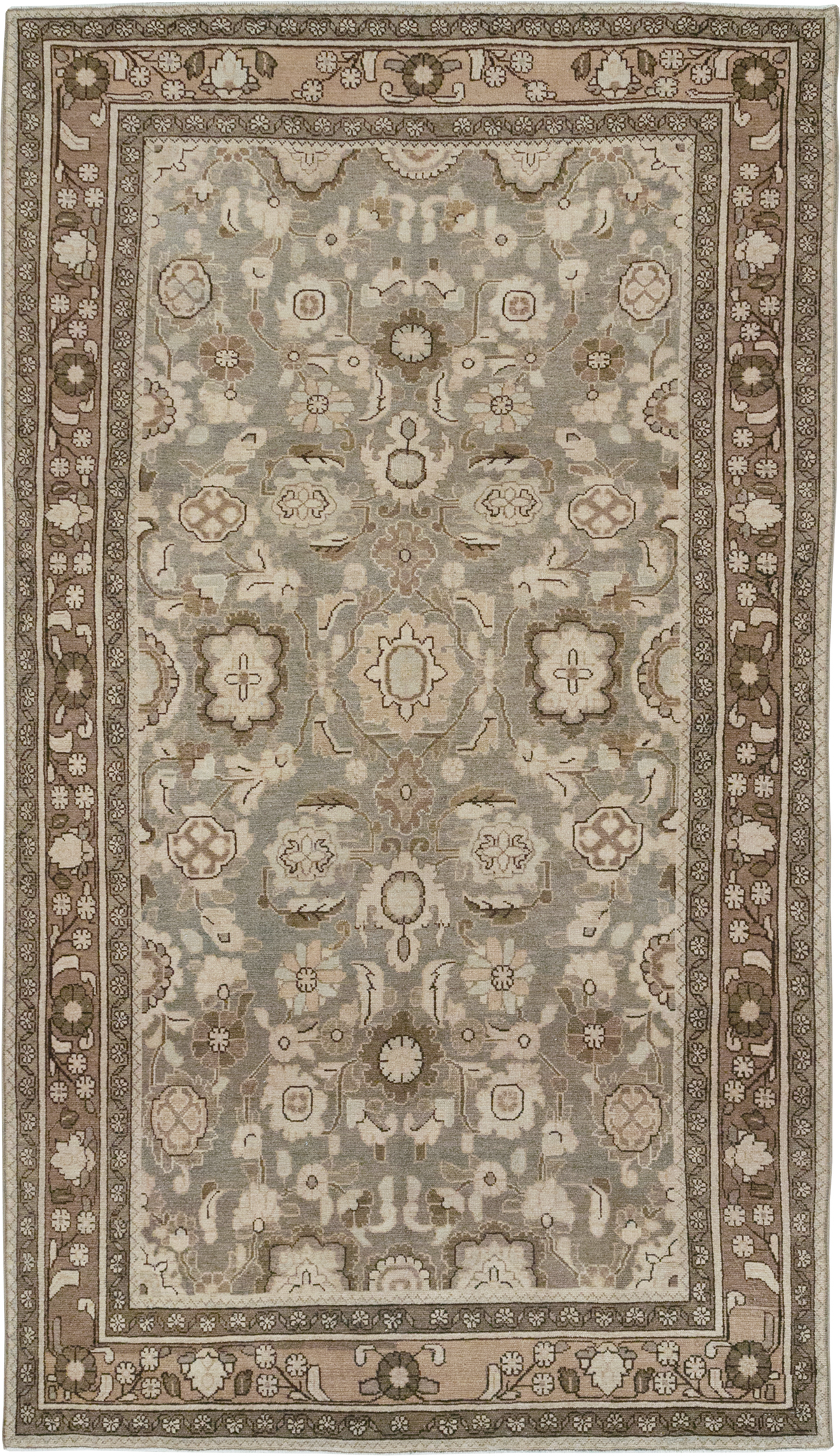 Vintage Persian Malayer Accent Rug, No.32914 - Gsblank