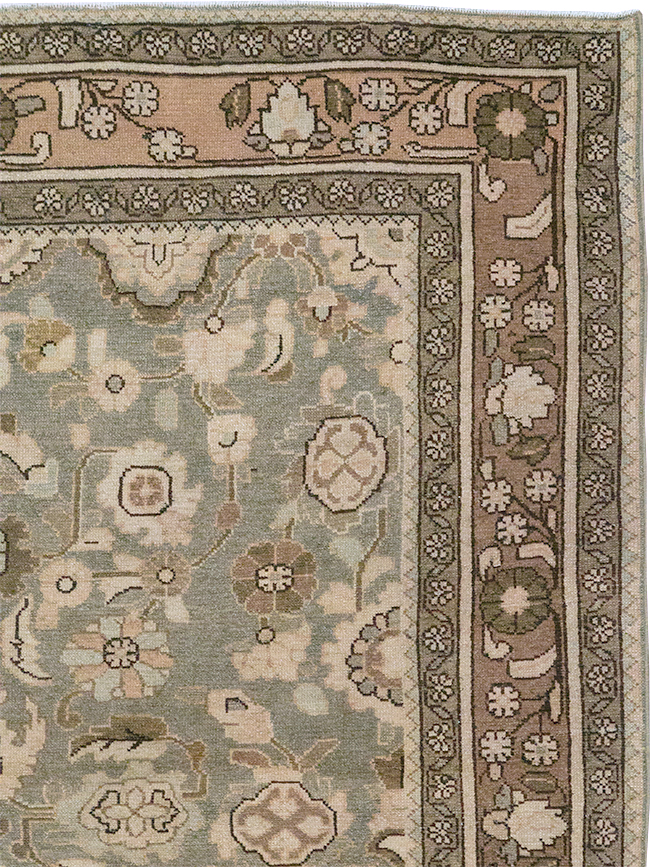 Vintage Persian Malayer Accent Rug, No.32914 - Gsblank