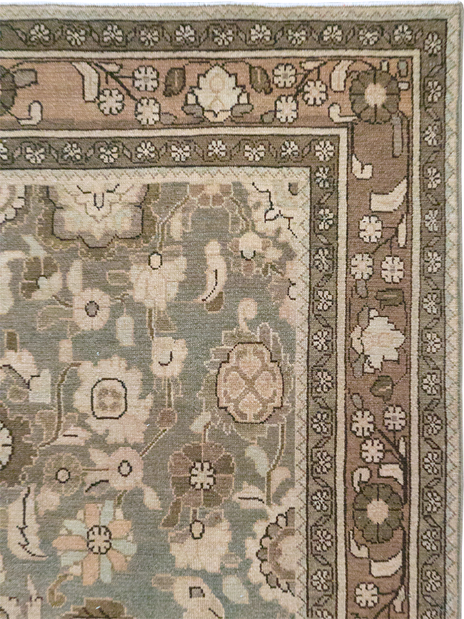 Vintage Persian Malayer Accent Rug, No.32914 - Gsblank
