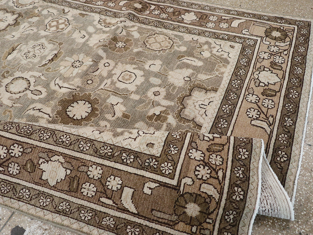 Vintage Persian Malayer Accent Rug, No.32914 - Gsblank