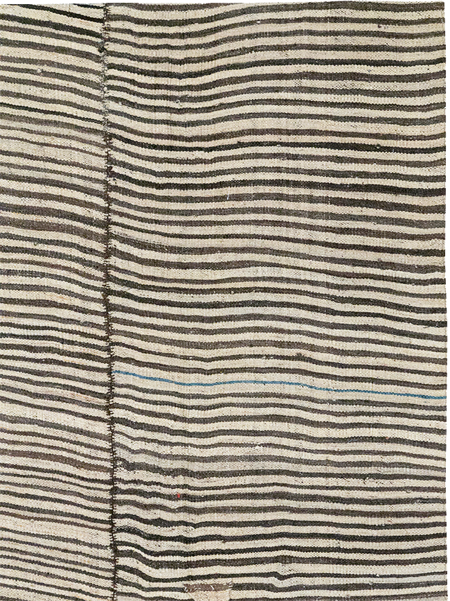 Vintage Persian Flatweave Kilim Room Size Carpet, No.32918 - Gsblank