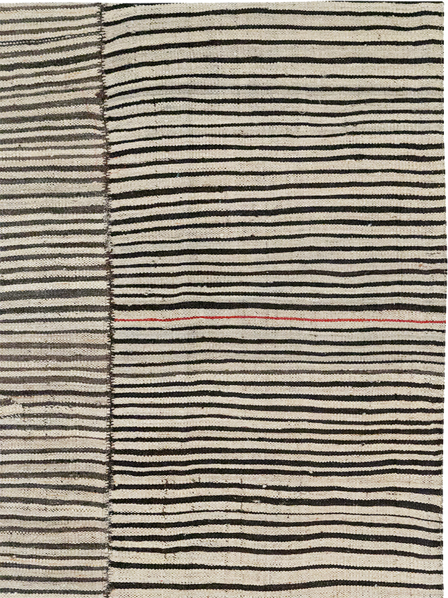 Vintage Persian Flatweave Kilim Room Size Carpet, No.32918 - Gsblank