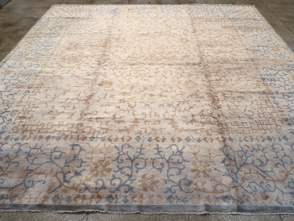 Modern Indian Khotan Large Square Room Size Carpet, No.32928 - Gsblank