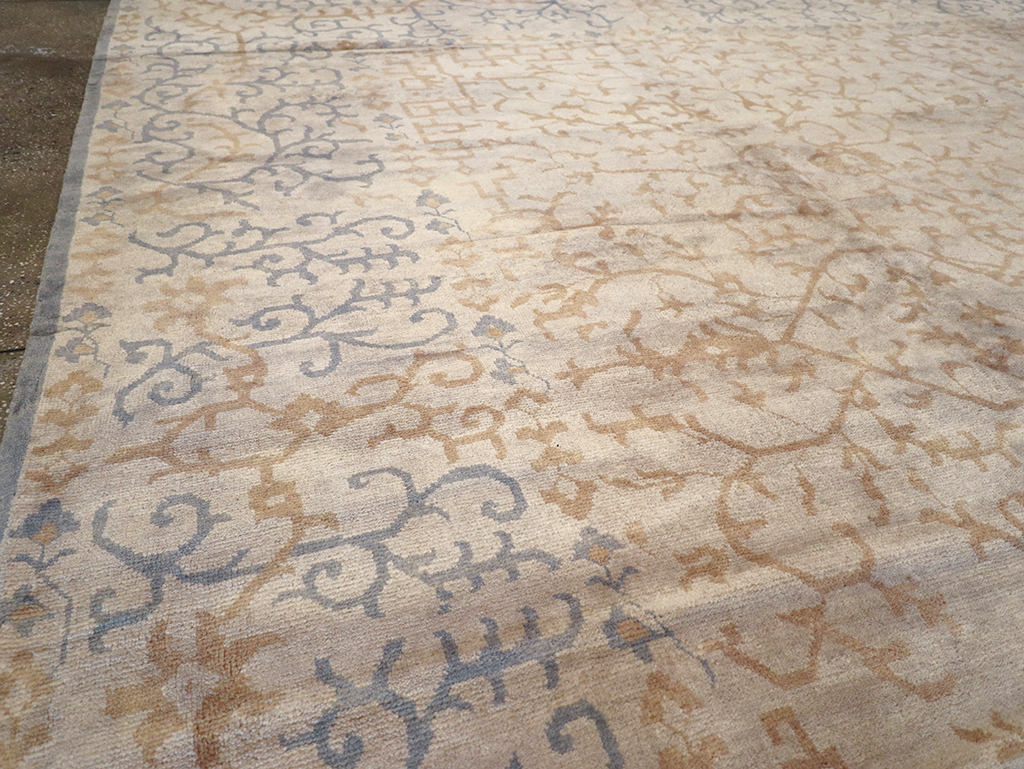 Modern Indian Khotan Large Square Room Size Carpet, No.32928 - Gsblank