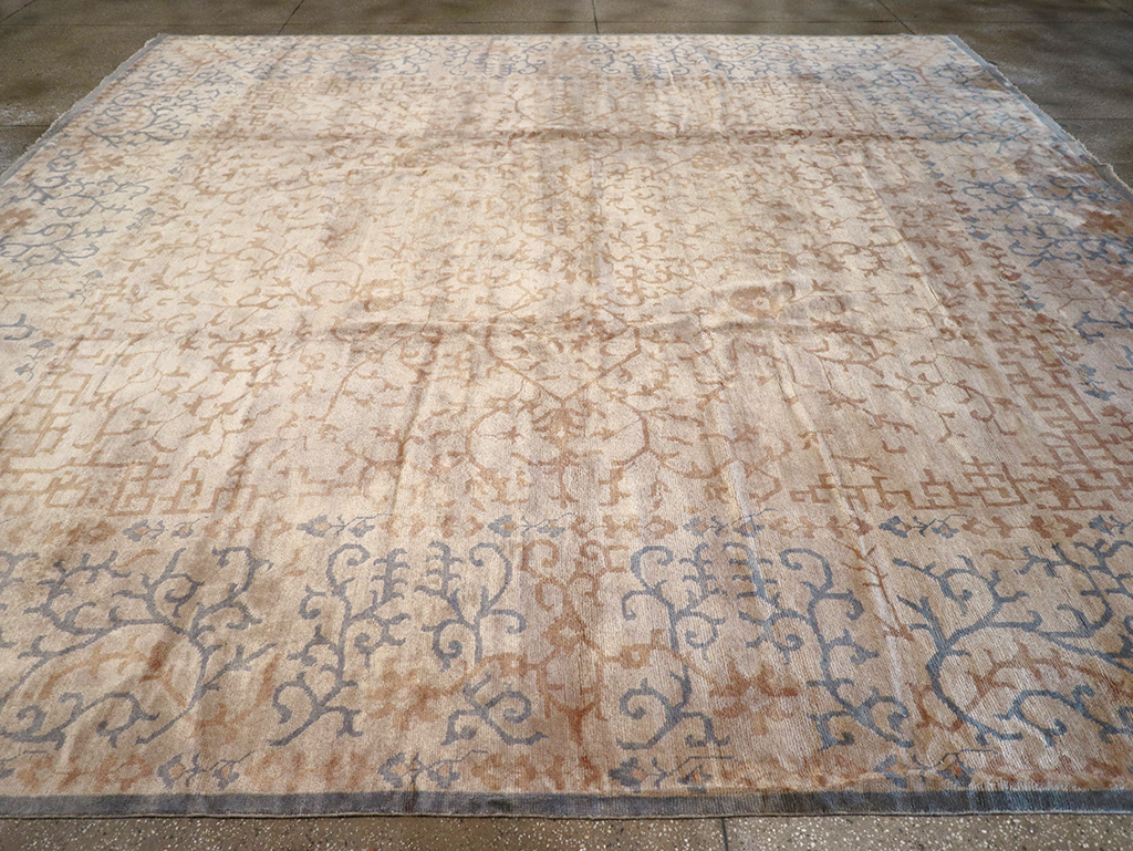 Modern Indian Khotan Large Square Room Size Carpet, No.32928 - Gsblank
