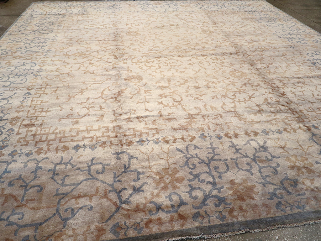 Modern Indian Khotan Large Square Room Size Carpet, No.32928 - Gsblank