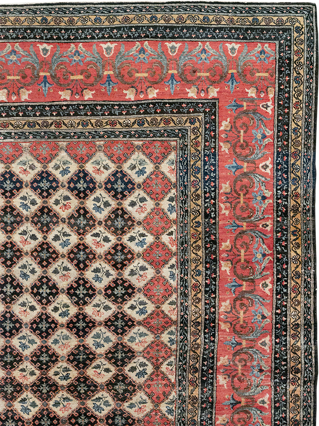 Vintage Persian Bakhtiari Room Size Carpet, No.32934 - Gsblank
