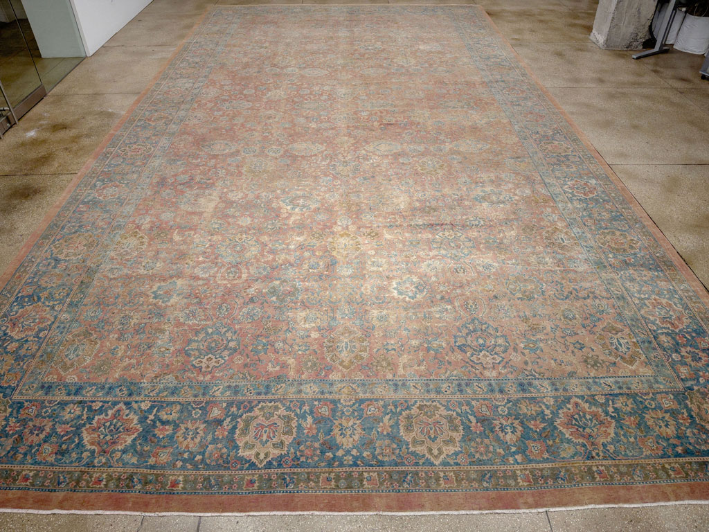 Antique Indian Lahore Oversize Carpet, No.32935 - Gsblank