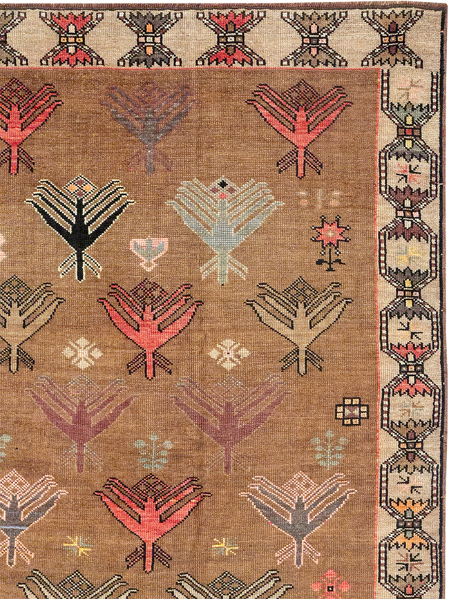 Vintage Turkish Anatolian Tribal Room Size Carpet, No.32940 - Gsblank