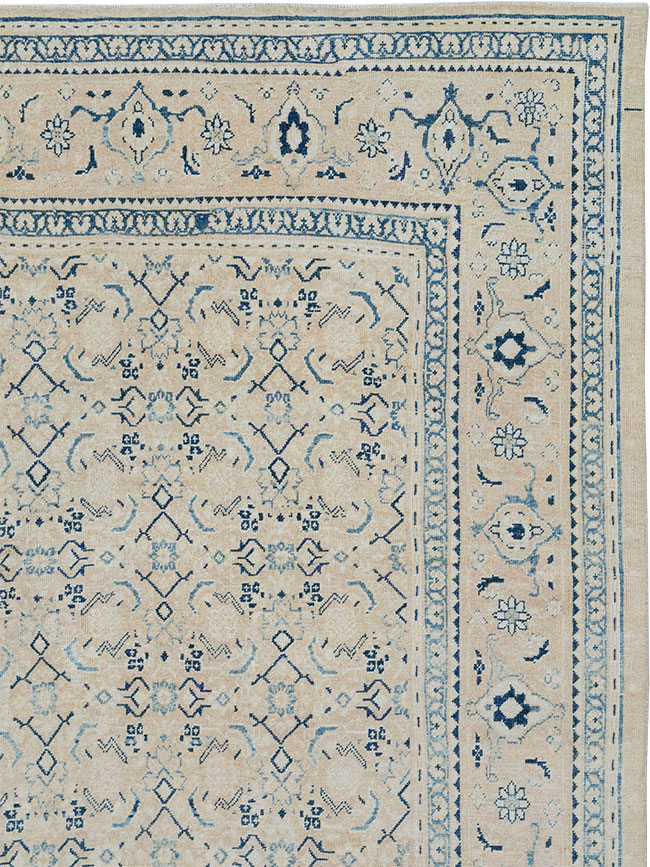 Vintage Persian Mahal Room Size Carpet, No.32946 - Gsblank