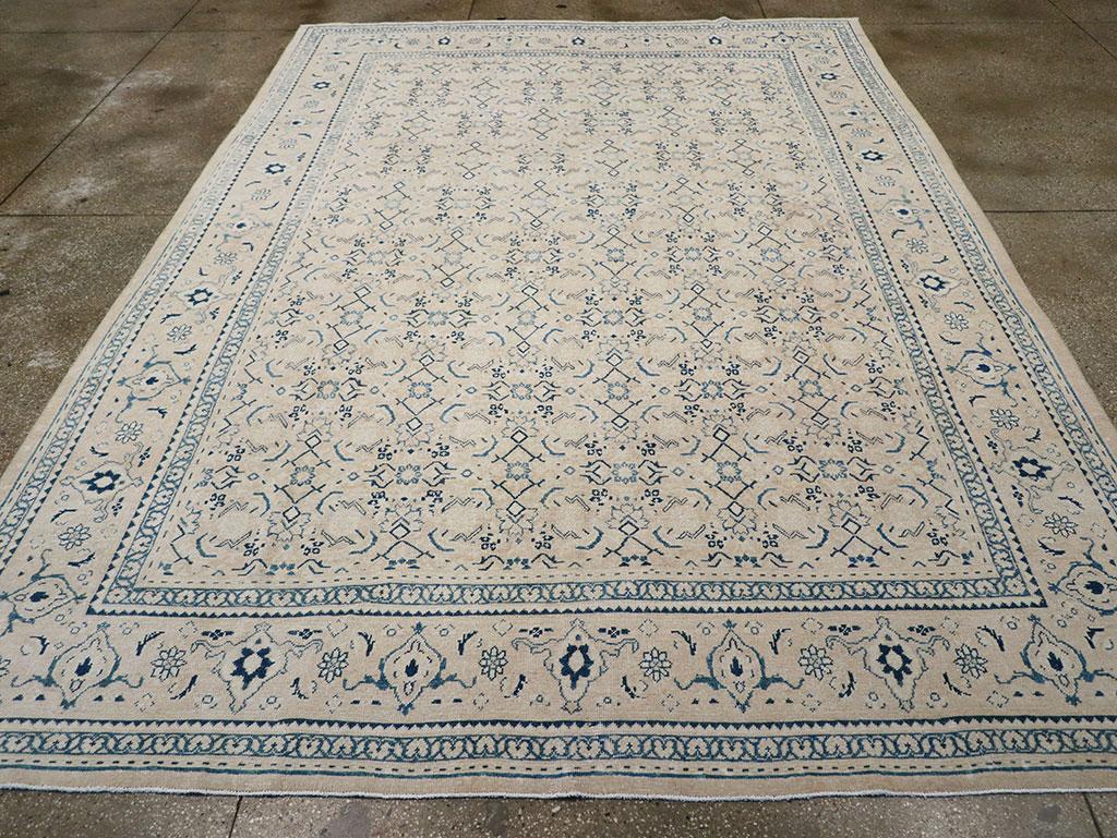Vintage Persian Mahal Room Size Carpet, No.32946 - Gsblank