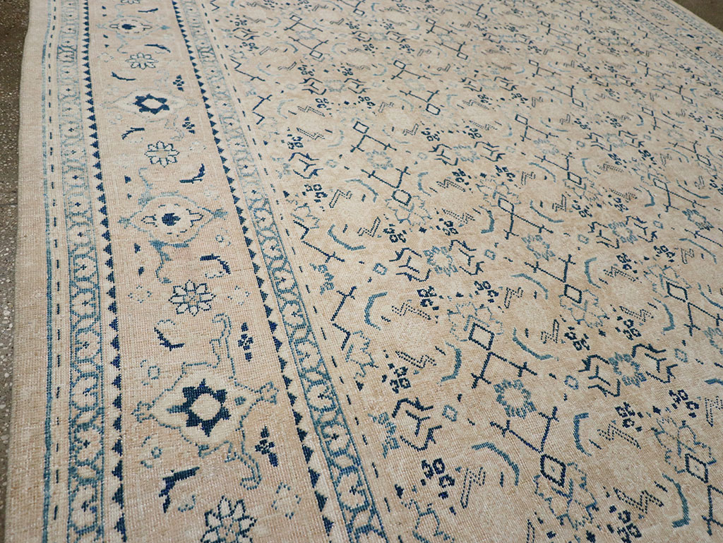 Vintage Persian Mahal Room Size Carpet, No.32946 - Gsblank
