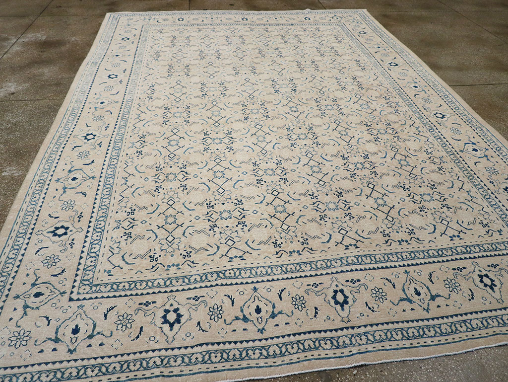 Vintage Persian Mahal Room Size Carpet, No.32946 - Gsblank