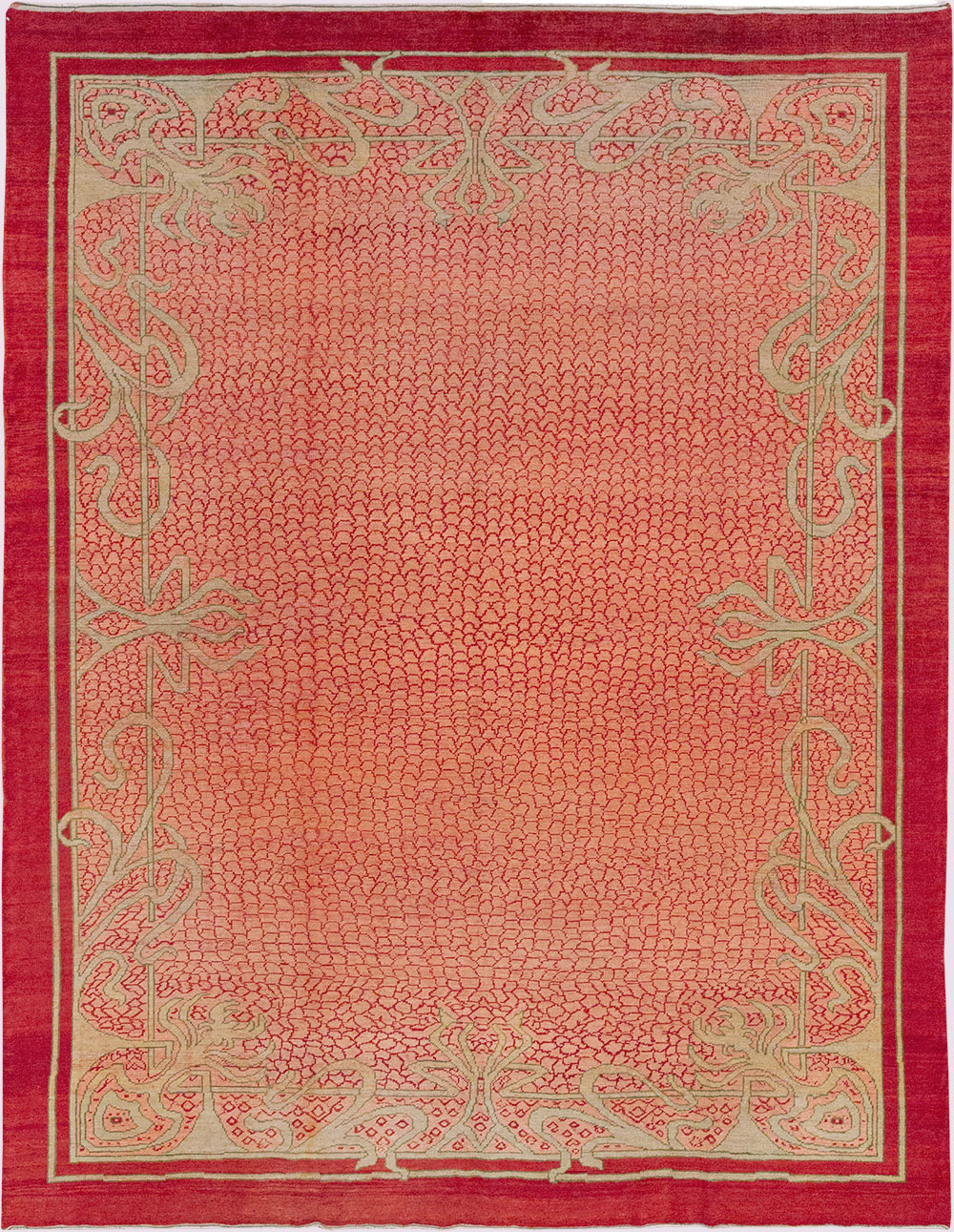 Antique Turkish Art Deco Room Size Carpet, No.32956 - Gsblank