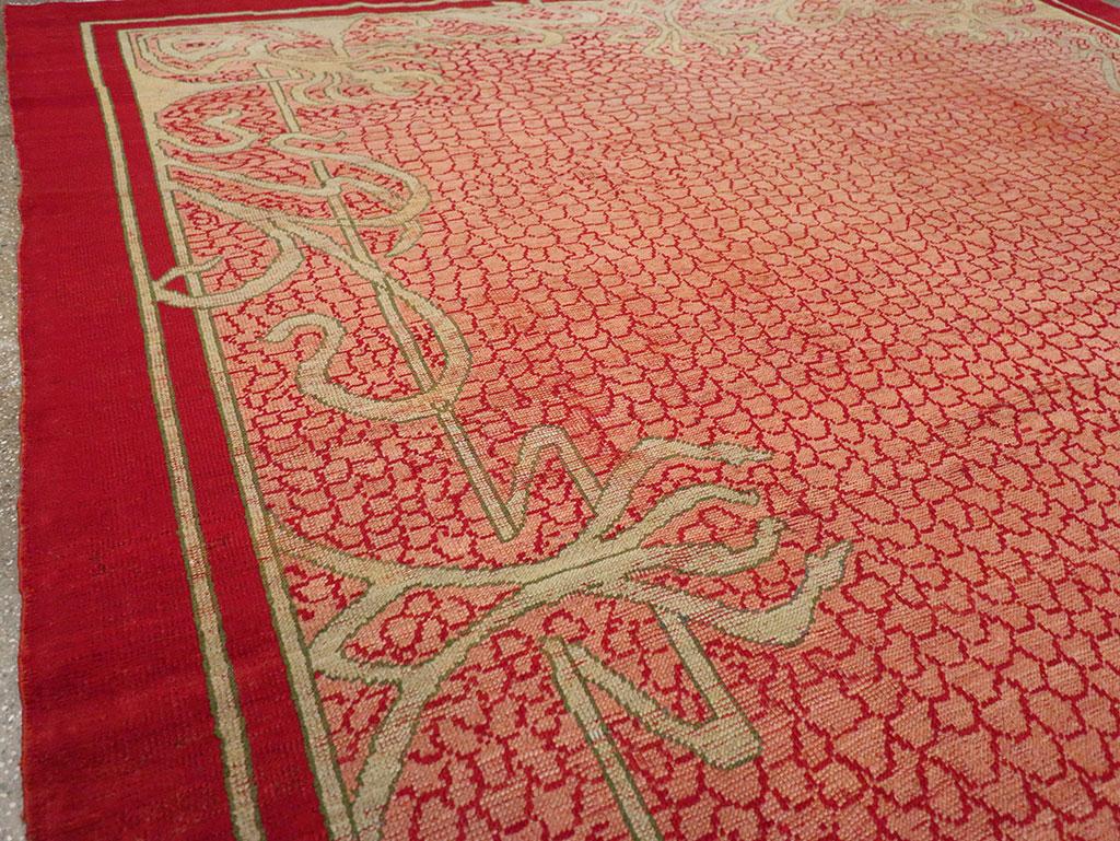 Antique Turkish Art Deco Room Size Carpet, No.32956 - Gsblank