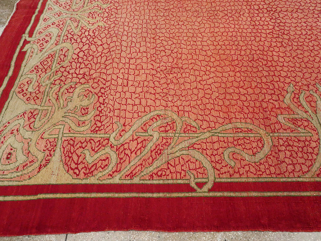 Antique Turkish Art Deco Room Size Carpet, No.32956 - Gsblank