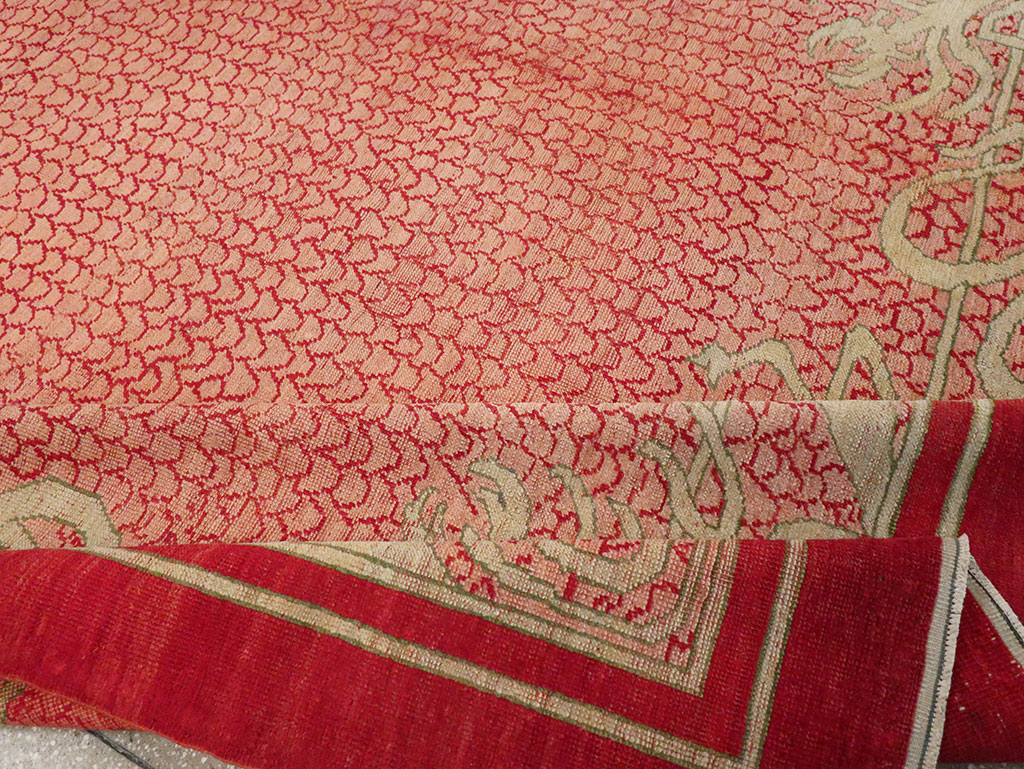 Antique Turkish Art Deco Room Size Carpet, No.32956 - Gsblank