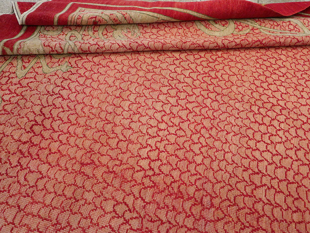 Antique Turkish Art Deco Room Size Carpet, No.32956 - Gsblank