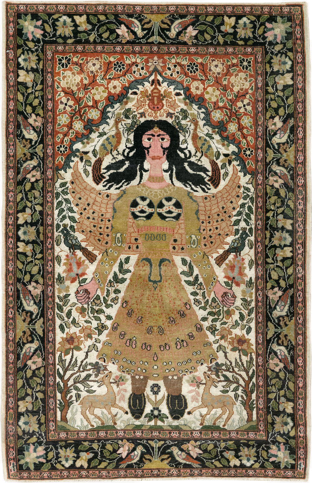 Vintage Indian Pictorial Rug, No.32966 - Gsblank